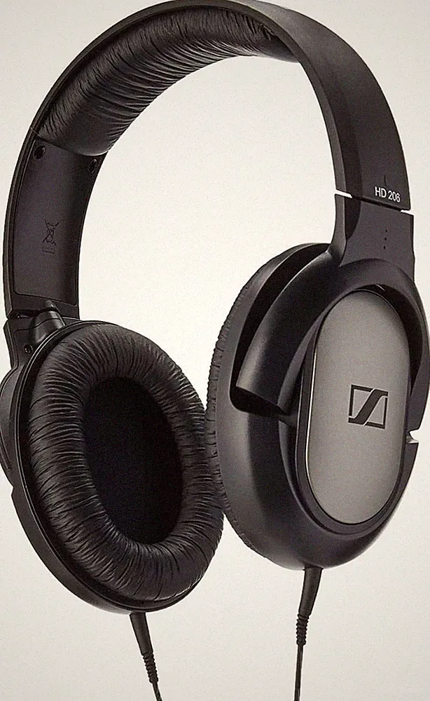 Sennheiser HD 206 Over-Ear Kopfhörer Set - Schwarz/Silber
