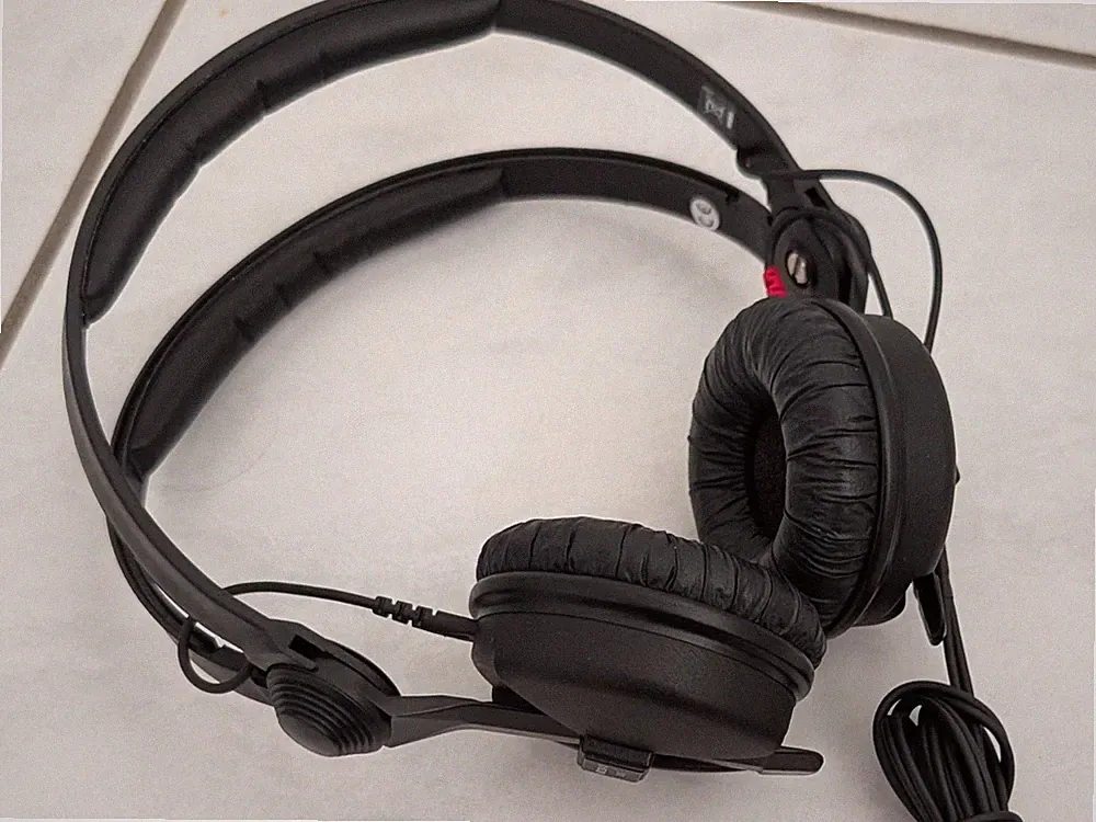 Sennheiser HD 25 Ohraufliegende Kopfhörer, Schwarz, Topzustand