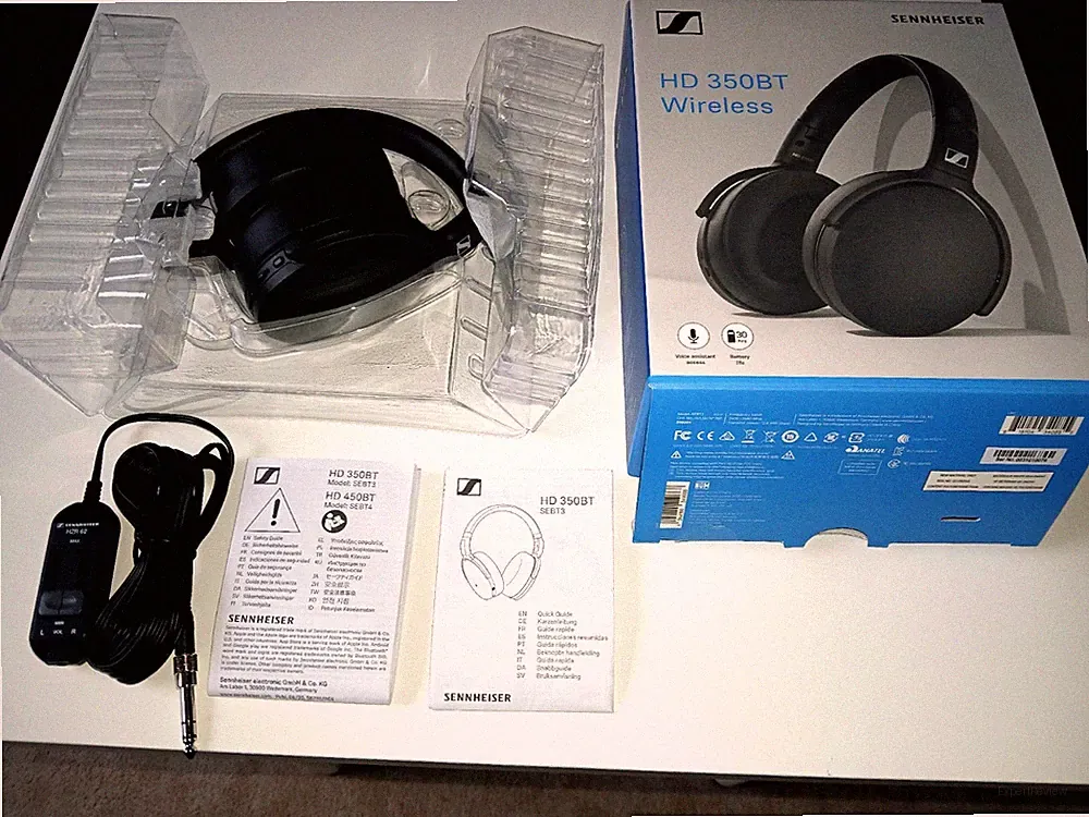 Sennheiser HD 350BT Wireless Bluetooth Kopfhörer, Schwarz