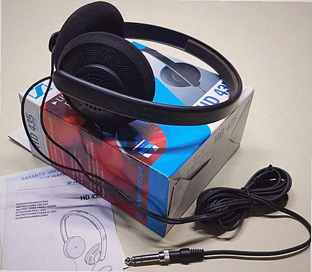 SENNHEISER HD 435 MANHATTAN - ON-EAR STEREO HEADPHONES - RARE HEADSET VINTAGE