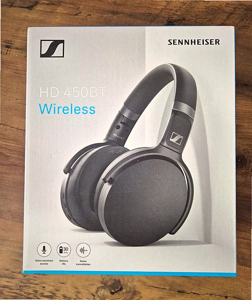 Sennheiser HD 450BT Over-Ear Kopfhörer schwarz Bluetooth ANC Mikrofon Assistent