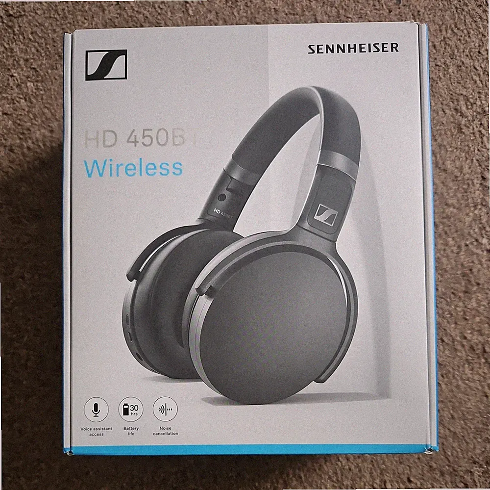 Sennheiser HD 450BT Wireless Bluetooth Over-Ear Kopfhörer schwarz