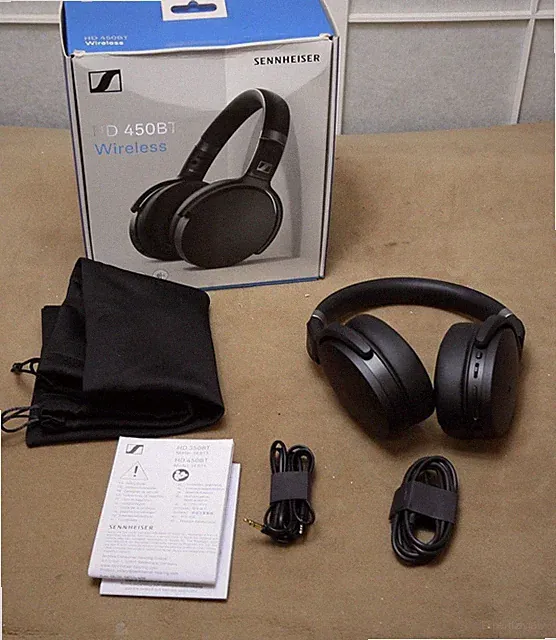Sennheiser HD 450BT Wireless-Over-Ear-Kopfhörer, Noise-Cancelling schwarz