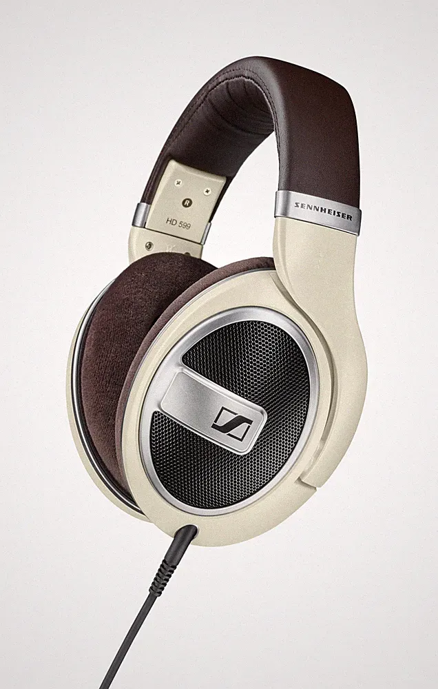 Sennheiser HD 599 Over Ear Kopfhörer offen ohrenumschließend elfenbeinfarben