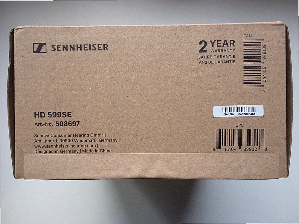 Sennheiser HD 599SE, Kopfhörer mit offenem Rücken, Schwarz NEU/OVP