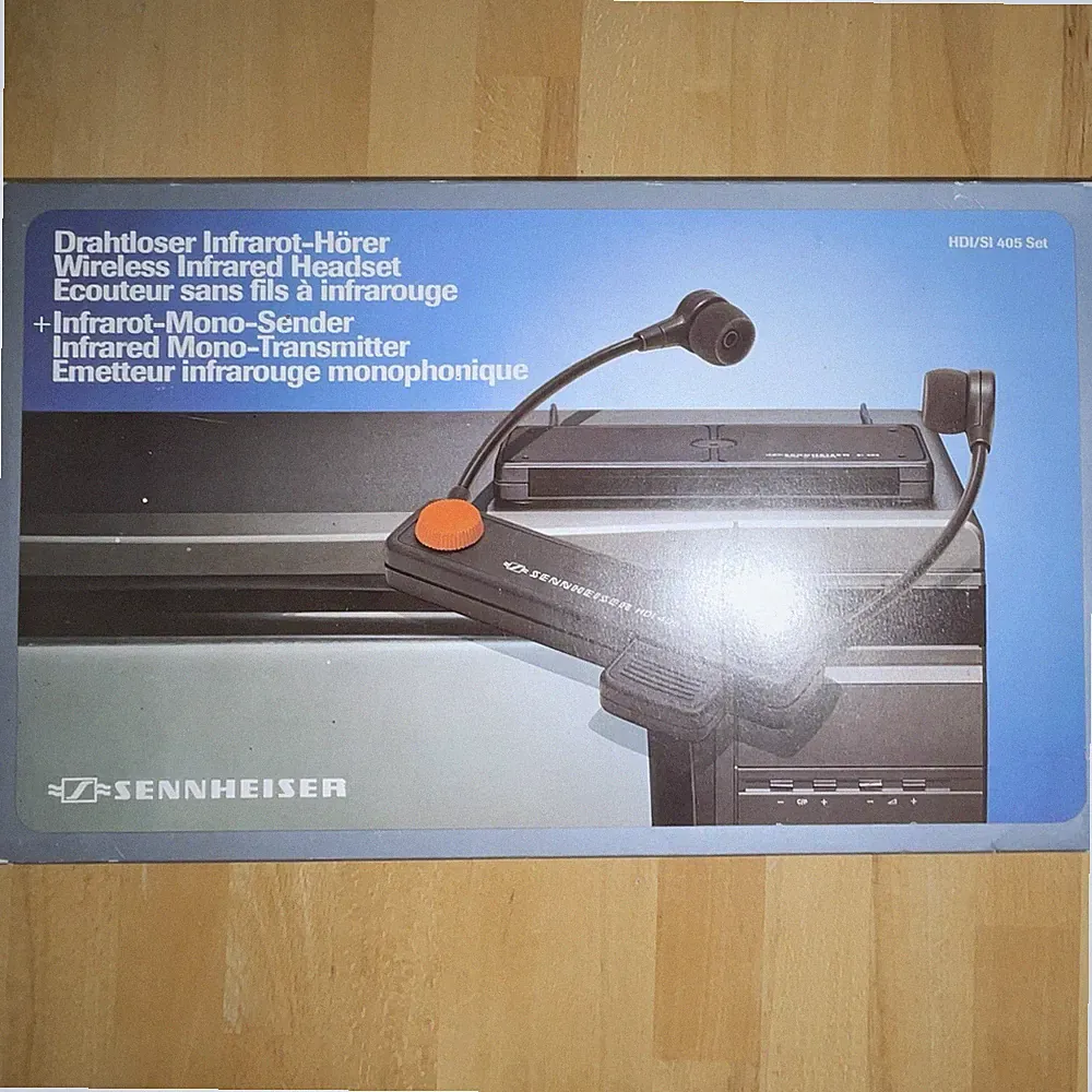 Sennheiser HDI 405 + SI 405 Infrarot TV Kopfhörer Set kabellos Mono schwarz
