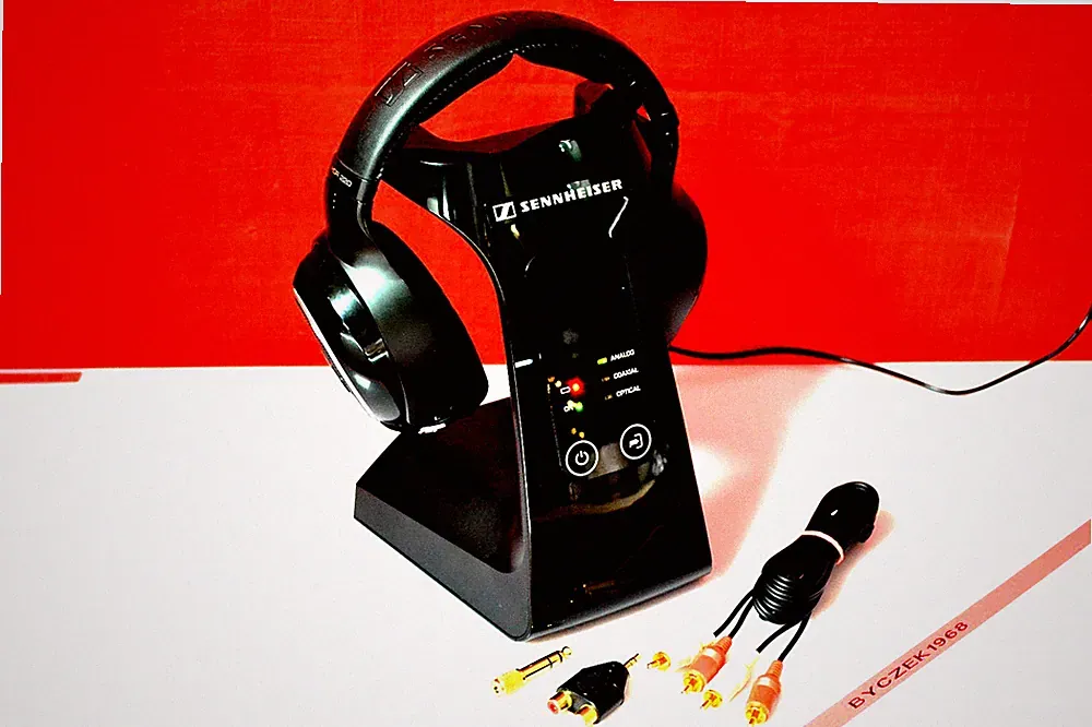 Sennheiser HDR-TR -220 St. Wirelless Bühel Kopfhörer mit Zubehör Top Zustand.