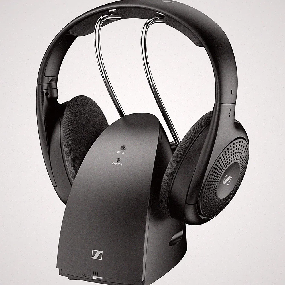 Sennheiser Kopfhörer Ohrhörer Funk Stereo HiFi On Ear Schwarz RS 120-W