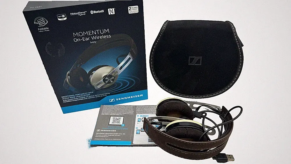 Sennheiser Momentum M2 OEBT On-Ear Wireless Ivory ANC Bluetooth mit OVP