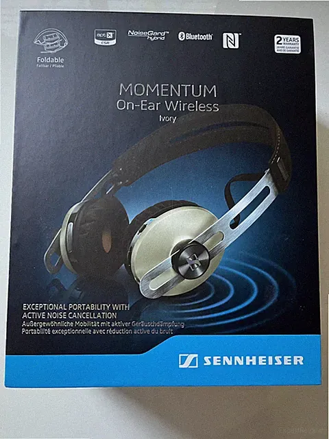 Sennheiser Momentum On-Ear Wireless Ivory | wie neu | OVP | 2 extra Ohrkissen