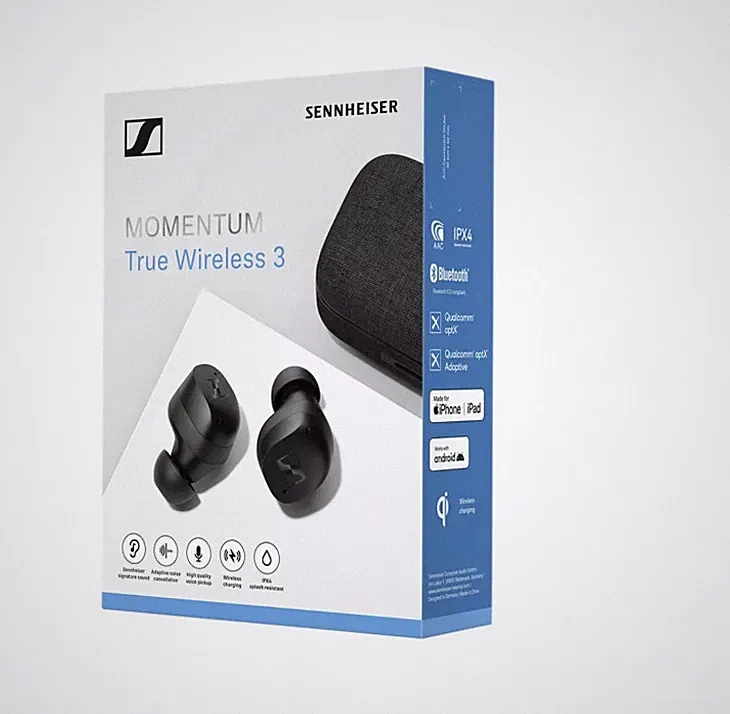 SENNHEISER Momentum True Wireless 3, In-Ear-Kopfhörer Bluetooth IPX4 Schwarz NEU