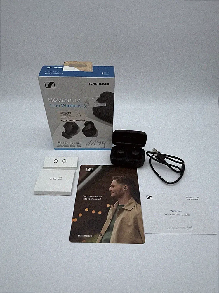 Sennheiser Momentum True Wireless 3 In-Ear-Kopfhörer - Schwarz OVP Top !
