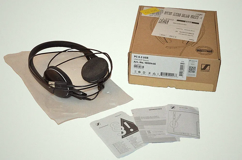 Sennheiser PC 8.2 USB-On-Ear Headset PC,Kopfhörer mit Kabel USB OVP