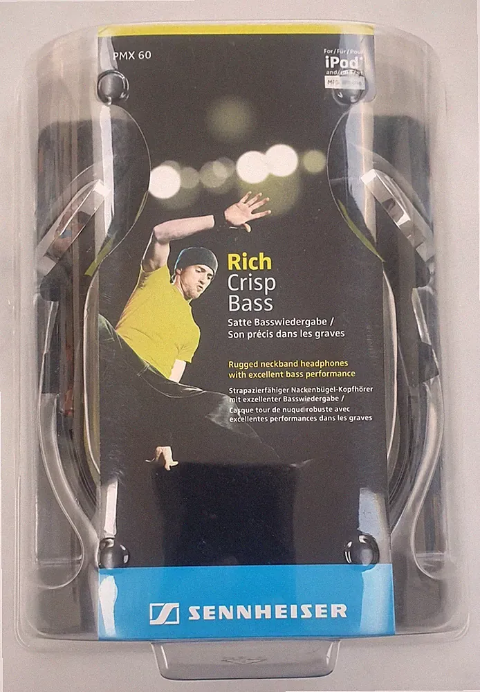 Sennheiser PMX 60 Sport Nackenbügel Kopfhörer Brandneu & Versiegelt (Eingestellt)