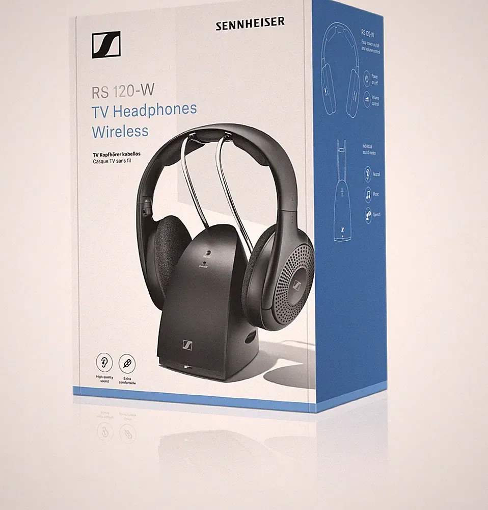 Sennheiser RS 120-W HiFi Over Ear Kopfhörer Set (inkl. Basisstation) -...