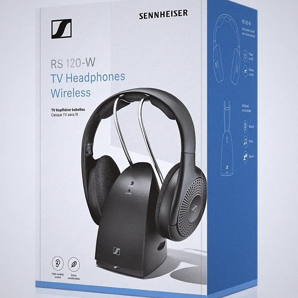 Sennheiser RS 120-W TV-Kopfhörer kabellos Bluetooth LE Audio 60 m