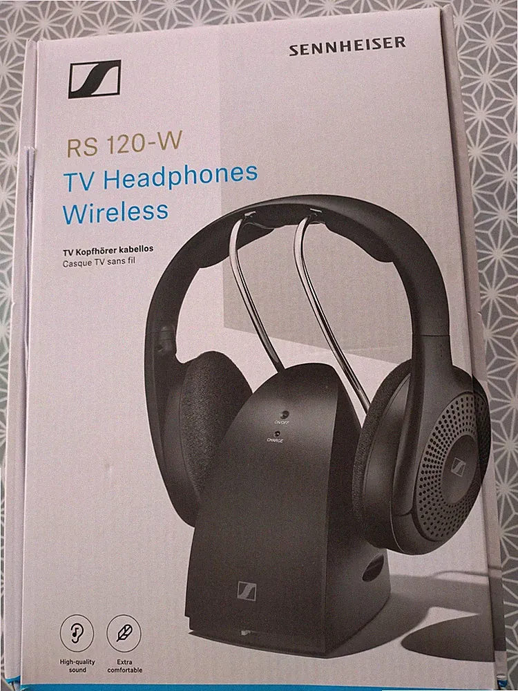 Sennheiser RS 120-W TV Kopfhörer kabellos schwarz, neuwertig