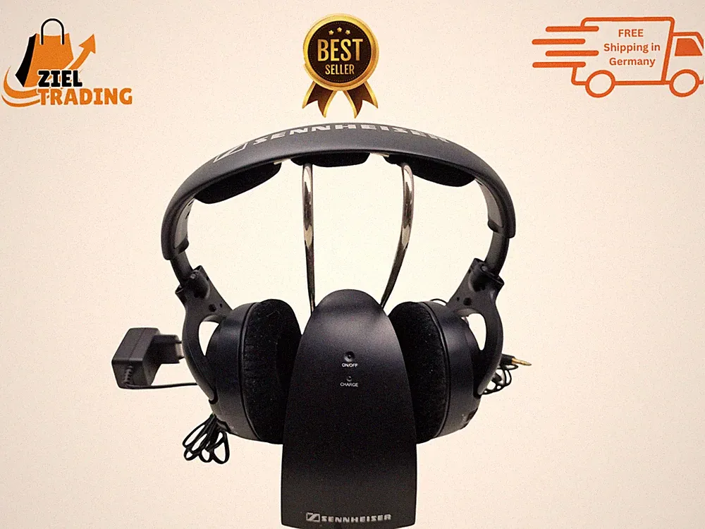 Sennheiser RS 127 Funkkopfhörer Kabellos Over-Ear Wireless Headset Schwarz