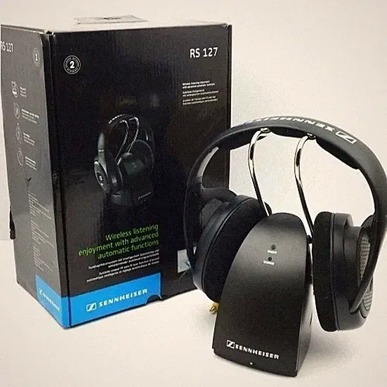 Sennheiser RS 127 in gutem Zustand mit USB C Audioadapter