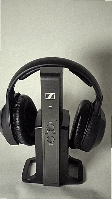 Sennheiser RS 175 Digitaler TV Funkkopfhörer Wireless mit Ladestation Schwarz