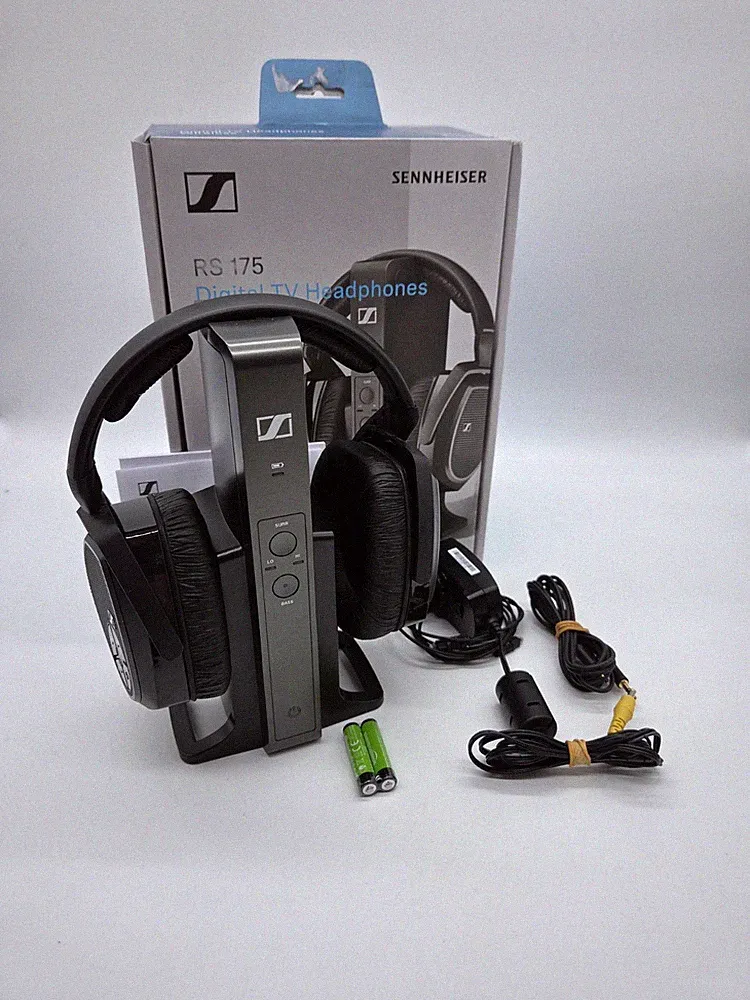 Sennheiser RS 175 Funkkopfhörer TV HiFi Over-Ear mit Ladestation neue Akkus OVP