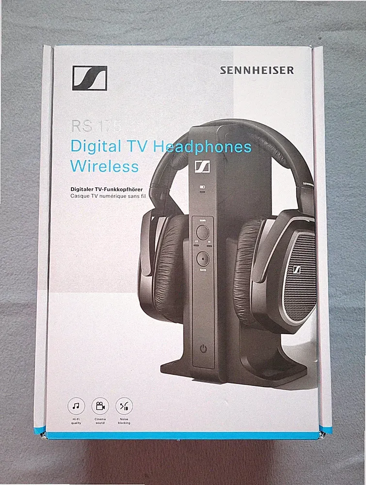 Sennheiser RS 175 kabellose TV-Kopfhörer, Schwarz, 3,5mm/optisch digital