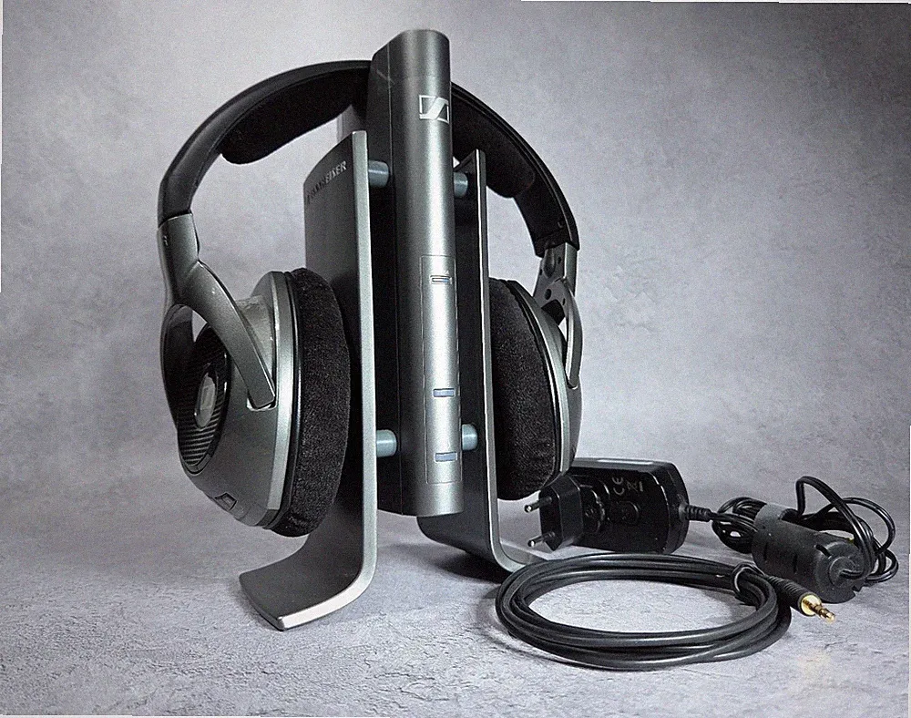 Sennheiser RS 180 Digital Funkkopfhörer System HDR 180 TX 180 Basisstation Titan