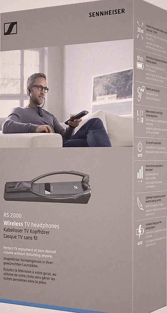 Sennheiser RS 2000 Kabelloser TV-Kopfhörer neu in Originalverpackung