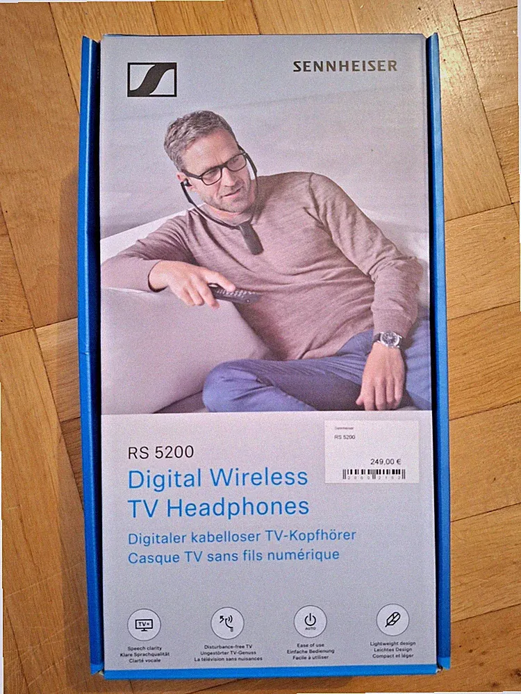 Sennheiser RS 5200 Digital Wireless TV Headphones - Kabelloser TV-Kopfhörer