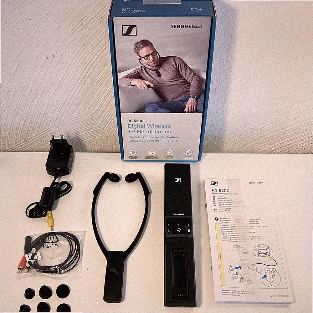 SENNHEISER RS 5200 Kinnbügel Kopfhörer Schwarz / TV Kopfhörer / vom Händler