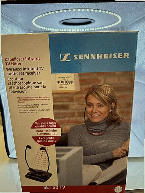 Sennheiser Set 50 TV Hörsystem RI 50 TI 50 Funkkopfhörer TV Infrarot Wireless