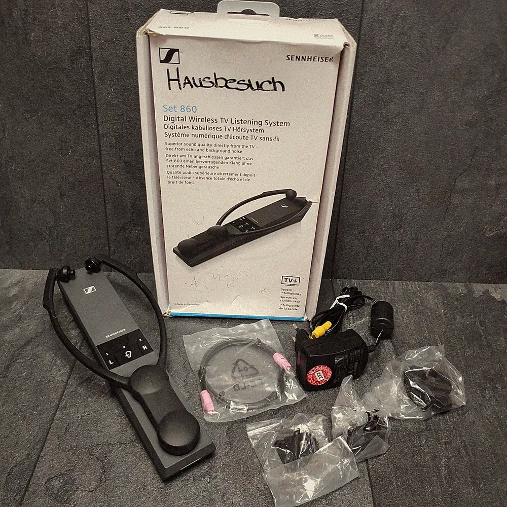 Sennheiser Set 860 Digitales Kabellos TV Hörsystem Kopfhörer Senioren