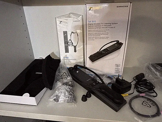 Sennheiser Set 860 TV-Hörsystem digital kabelloses Hörgerät Kopfhörer für TV