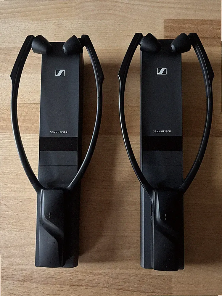Sennheiser TV Set Kopfhörer /Höhrhilfe für 2 Personen RR/TR 2000 für Senioren