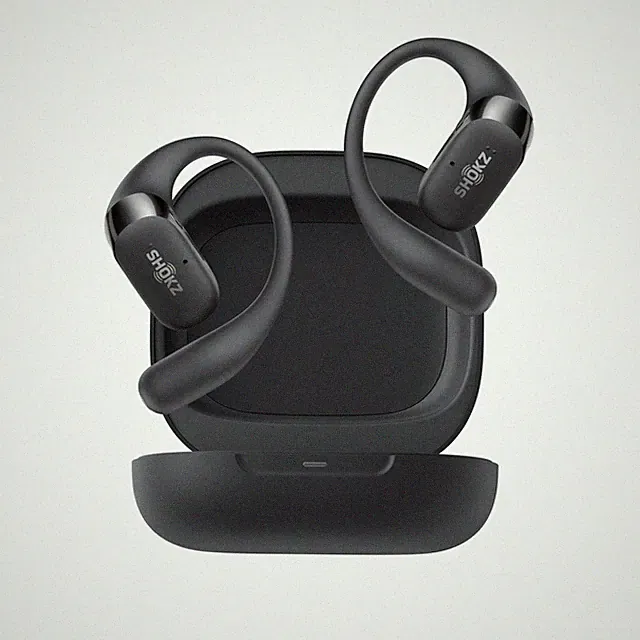 Shokz OpenFit 2+ Headset IP55 Open Ear Bluetooth A2DP kabellos HFP TWS schwarz