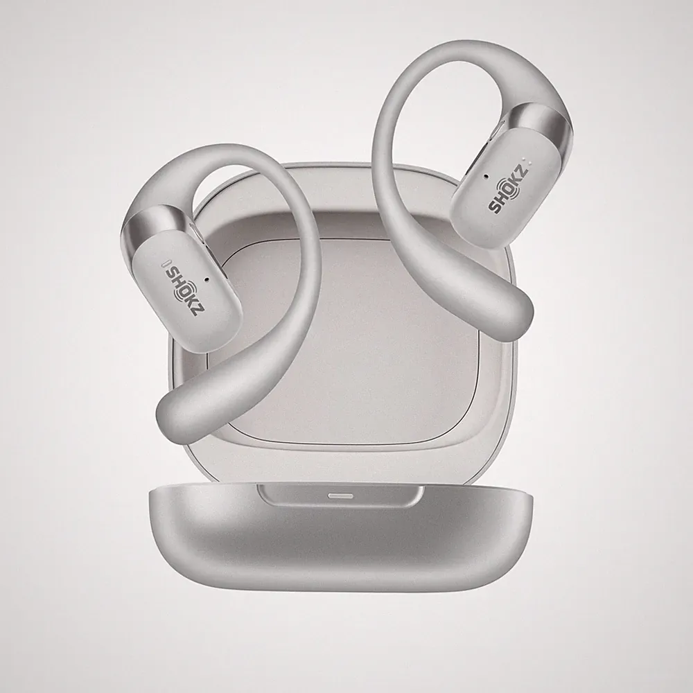 Shokz OpenFit 2+ Kopfhörer Bluetooth Grau Open-Ear binaural integrierte Mikrofon