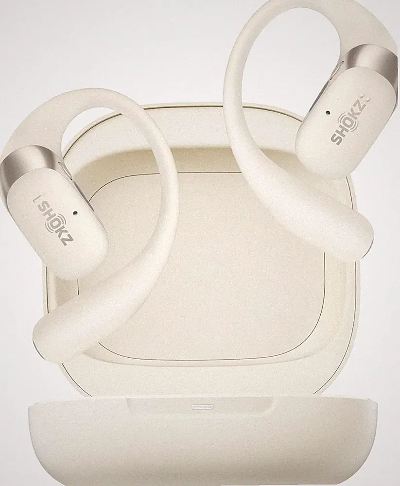 SHOKZ OpenFit 2 - True Wireless Bluetooth Kopfhörer - Wasserdicht - Beige