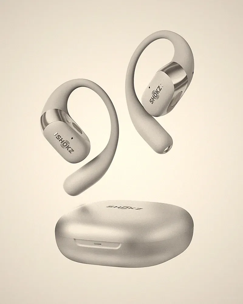 SHOKZ OpenFit 2+ True Wireless-Kopfhörer mit Mikrofon - grau