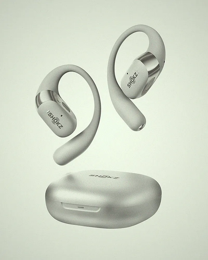 SHOKZ OpenFit 2+ True Wireless-Kopfhörer mit Mikrofon - grau