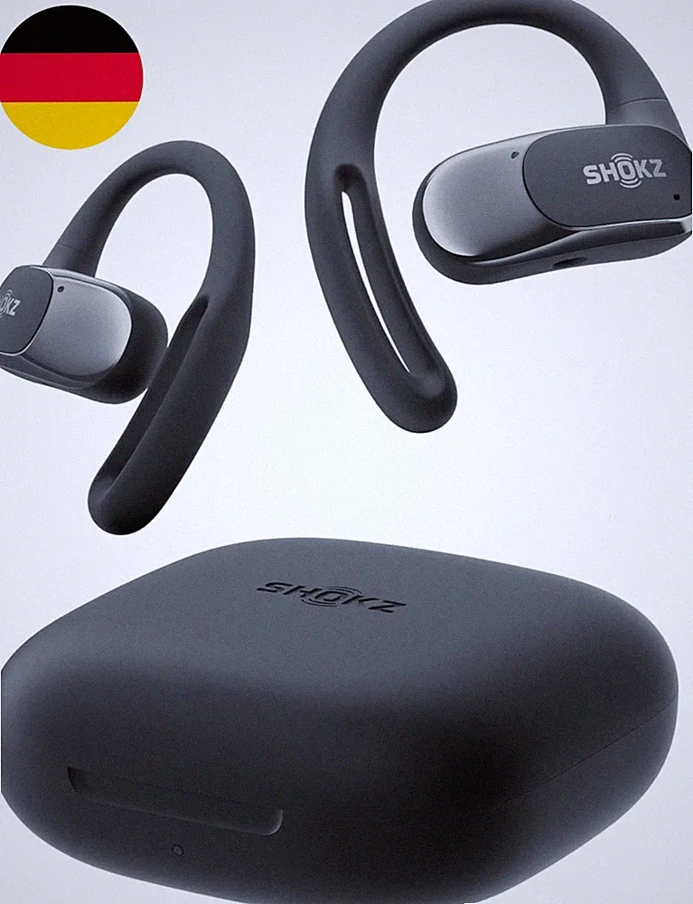 SHOKZ Openfit Air Open-Ear-Kopfhörer Mit Air-Ohrbügel, 8,7G Leicht, Schwarz