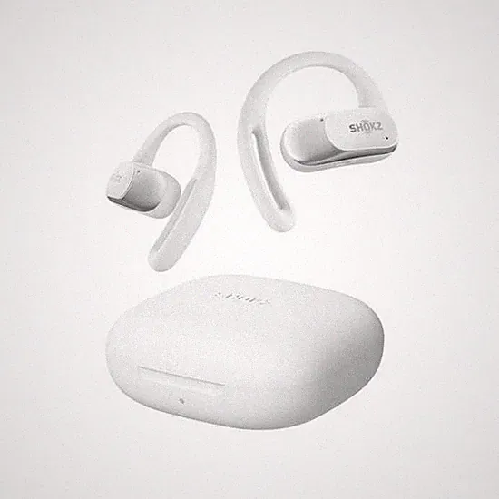 SHOKZ OpenFit Air True Wireless-Kopfhörer mit Mikrofon - weiß
