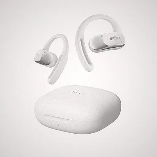SHOKZ OpenFit Air True Wireless-Kopfhörer mit Mikrofon - weiß