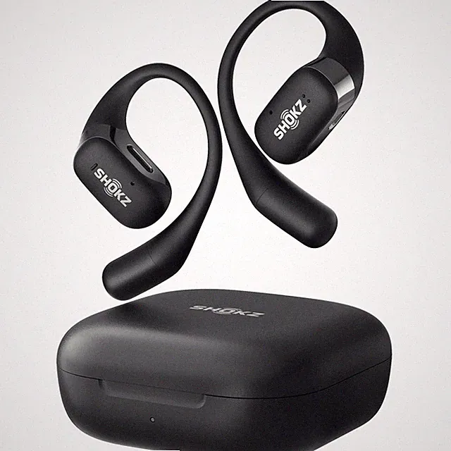 Shokz OpenFit kabellose Knochenleitungs-Laufkopfhörer schwarz Herren Damen