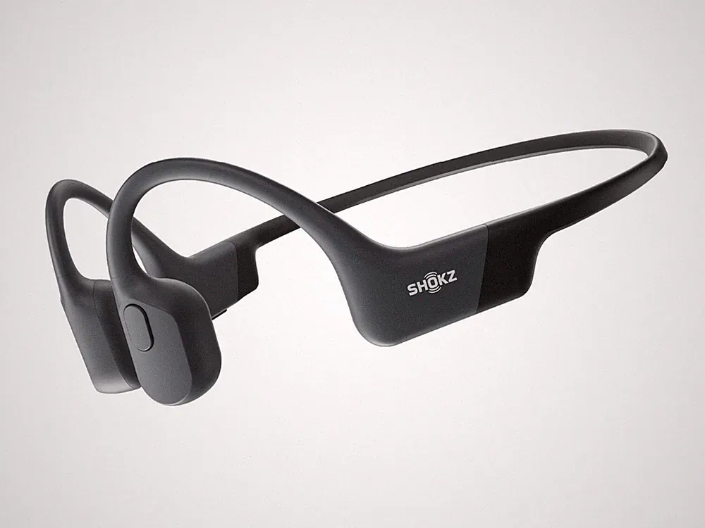 SHOKZ OpenRun Sport Knochenschall Kopfhörer mit Mikrofon - schwarz