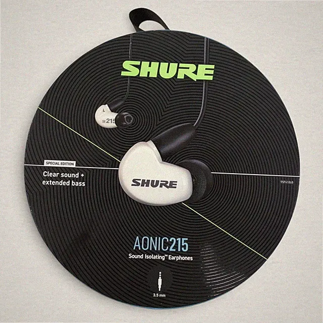 Shure Aonic 215 Wireless Kopfhörer 2. Gen. Bluetooth Wasserdicht Ohrhörer Weiß
