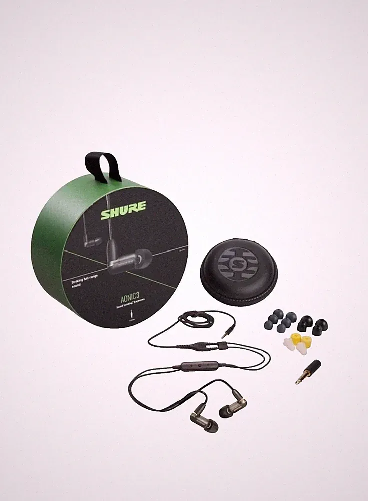 Shure AONIC 3 Sound Isolating Ohrhörer, Schwarz Kopfhörer