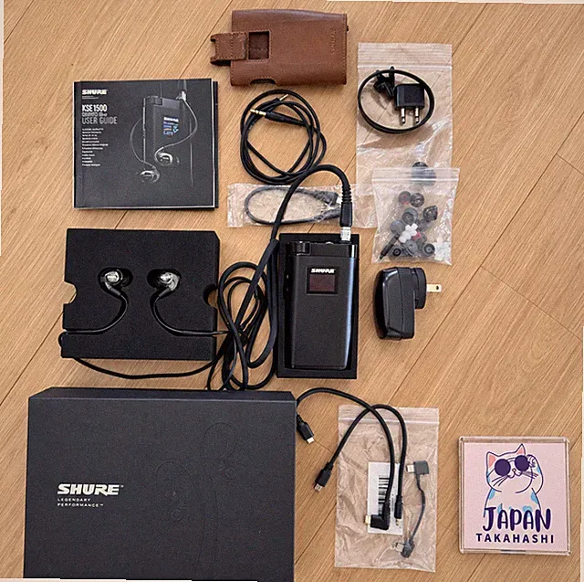 SHURE KSE1500 Elektrostatisches Kopfhörersystem Verstärker Ledertasche...
