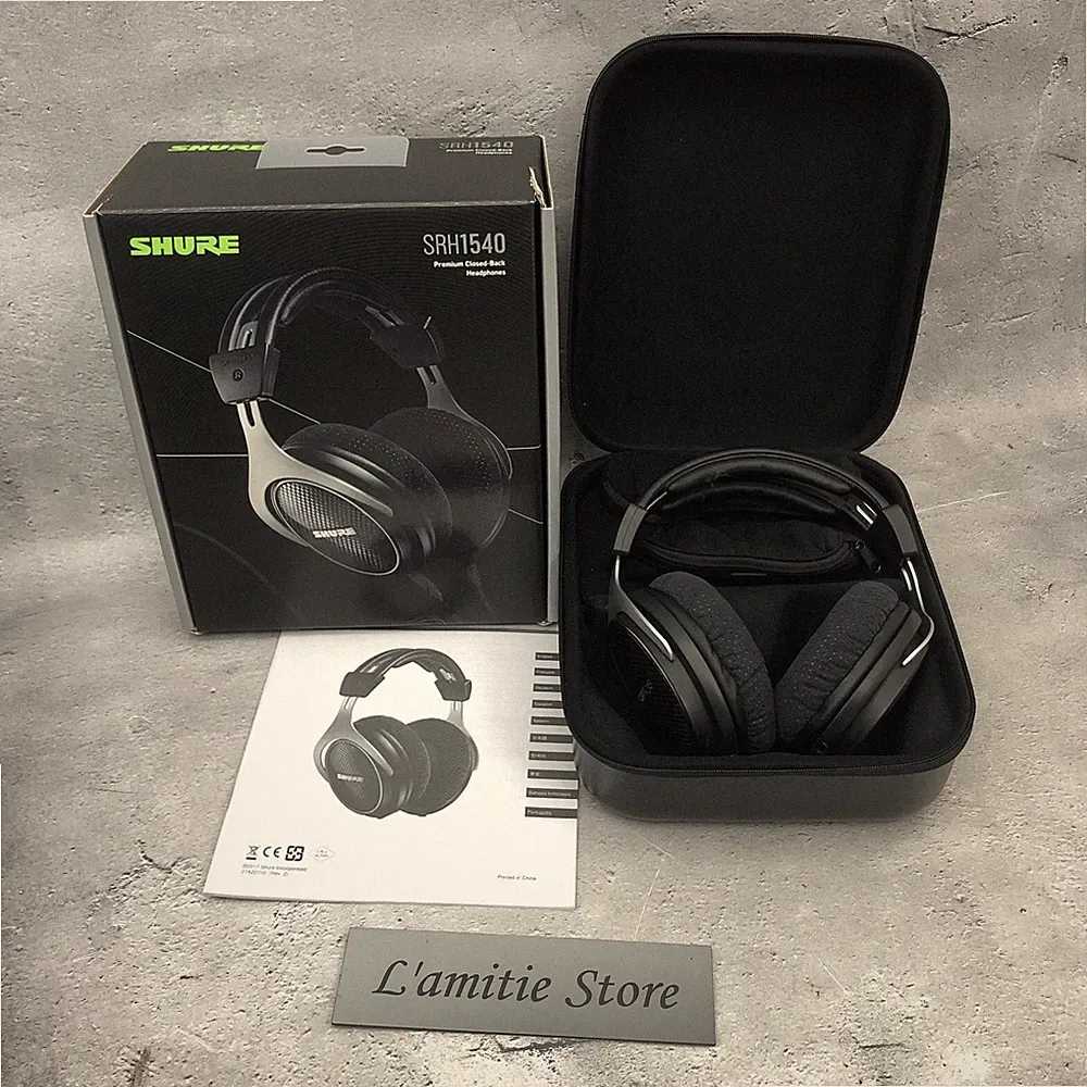 SHURE Premium Studiokopfhörer SRH1540 schwarz Kabel abnehmbar Typ JP SRH 1540