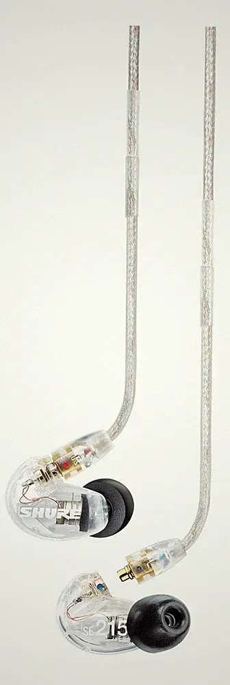 Shure SE215-CL-EFS In-Ear-Kopfhörer Sound Isolating Ohrhörer Zubehör Transparent