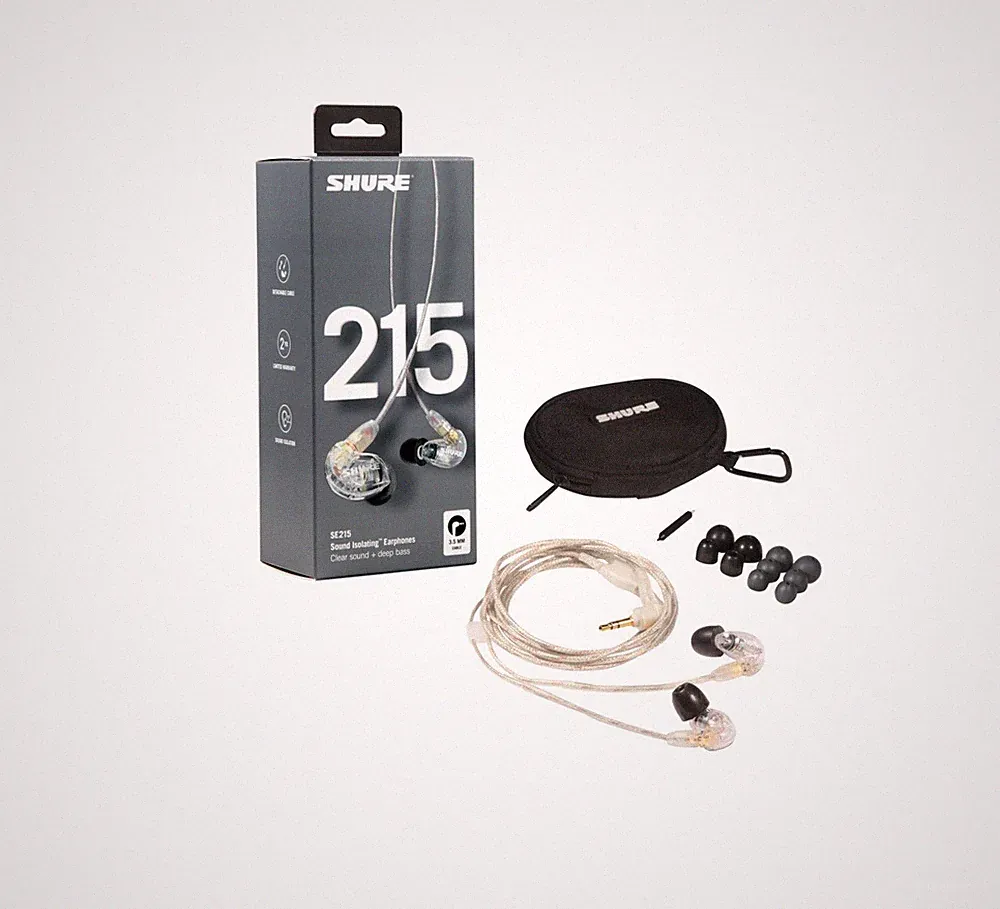 Shure SE215-CL-EFS Transparent In Ear Hörer - NEU